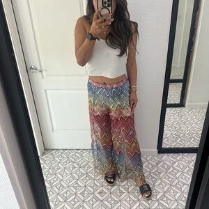 Missoni Red and Pink Wide-Leg Jumpsuit